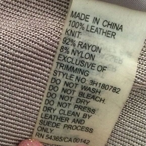 Peter Nygard M metallic leather jacket w knit - Picture 12 of 12